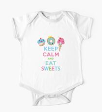 Keep Calm and Eat Sweets One Piece - Short Sleeve