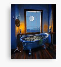 "Blue Bath und darüber hinaus" Leinwanddruck