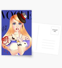 My Name is Alice and this is my Wonderland ( Blue Version) Postcards