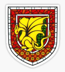 Stained Glass Pendragon Crest Sticker