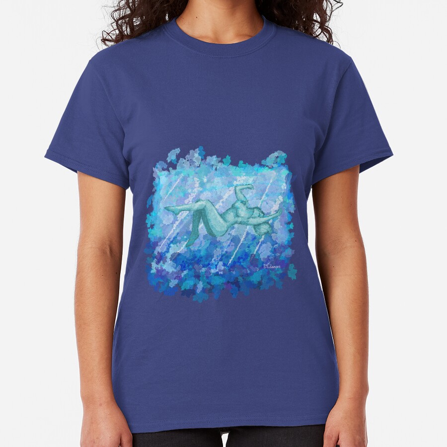 Untitled Blue Woman in Water Classic T-Shirt
