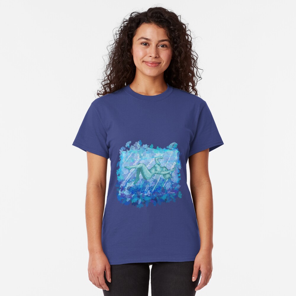 Untitled Blue Woman in Water Classic T-Shirt