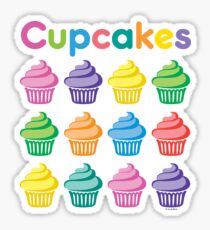 Cupcakes Pretty Sticker