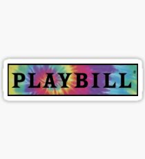 Playbill- Tie-Dye Sticker