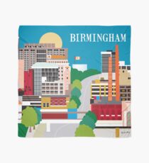 Birmingham, Alabama - Skyline Illustration by Loose Petals Scarf