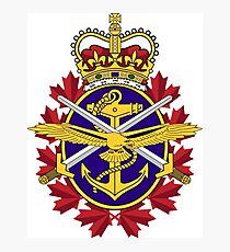 Badge of the Canadian Armed Forces Photographic Print