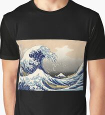 "Die große Welle vor Kanagawa" von Katsushika Hokusai (Reproduktion) Grafik T-Shirt