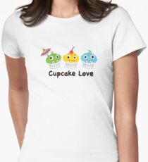 Cupcake Love II Women's Fitted T-Shirt