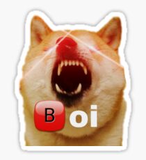 Angry Shiba Inu meme boi Sticker