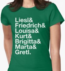 SOUND OF MUSIC Broadway Musicals Julie Andrews Ampersand Women's Fitted T-Shirt