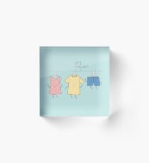 let's hang out! Acrylic Block