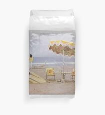 Neil Young On The Beach lp cover Duvet Cover