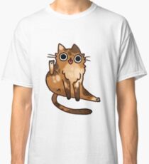 cat licking butt t shirt