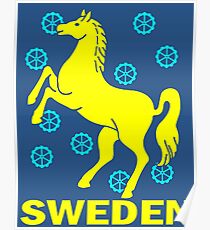 SCHWEDEN-PFERD Poster