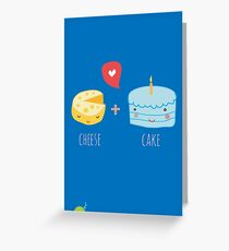 Cheese + cake Greeting Card