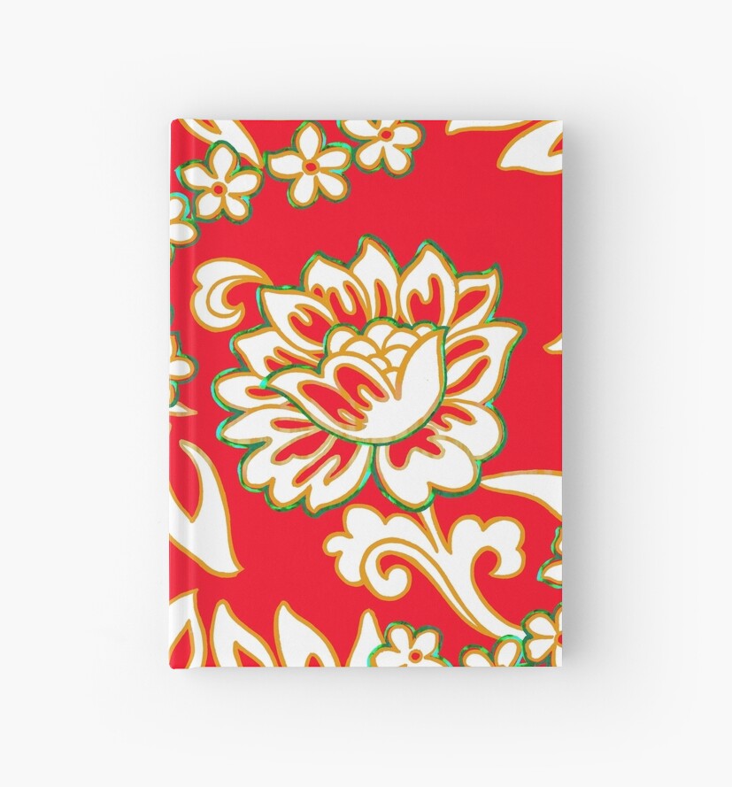 "Tropical Eggnog Punch" Hardcover Journals by PolkaDotStudio Redbubble