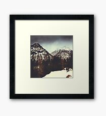 End of Winter in the mountains Framed Print