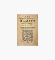 Shakespeare, Hamlet 1603 Art Board
