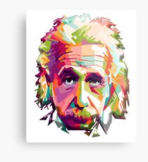 EINSTEIN, a go go, Genius, Math, E = mc2, Science, Physics, Cosmology, Groovy, Portrait Metal Print