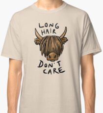 Long Hair Don't Care - the Highland Cow Classic T-Shirt