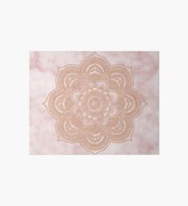 Roségold Mandala - rosa Marmor Galeriedruck