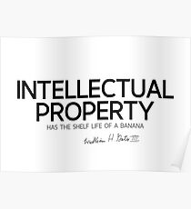 intellectual property - bill gates Poster