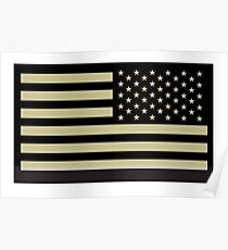 AMERICAN ARMY, Soldier, American Military, Arm Flag, US Military, IR, Infrared, USA, Flag Poster