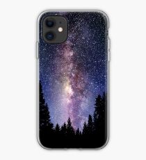 Starry Night Forest - Galaxy Stars iPhone Case