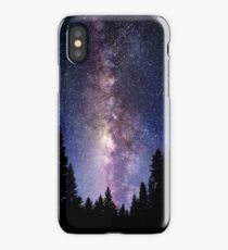Starry Night Forest - Galaxy Stars iPhone Case