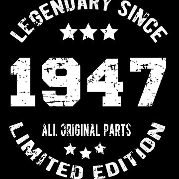 Pin on 1947 The birth of Legend shirt