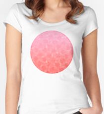 Ombre Pink Women's Fitted Scoop T-Shirt