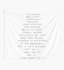 Talentierte, brillante, unglaubliche Quote Wandbehang