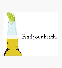 Corona Bottle and Lime Photographic Print