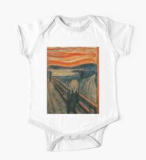 Body de manga corta Arte clásico - El grito - Edvard Munch