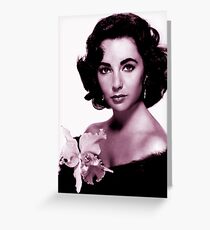 Elizabeth Taylor old colour Greeting Card