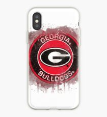 Vinilo o funda para iPhone Logotipo de Acuarela de la Universidad de Georgia