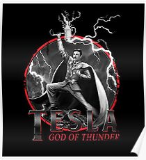 Tesla God Of Thunder Poster