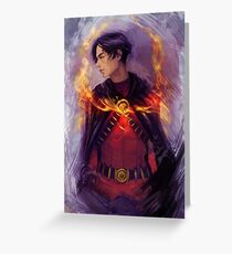 Tarjeta de felicitación Robin Rojo