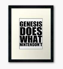 GENESIS DOES! Framed Print