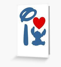 I Heart Stitch (Inverted) Greeting Card