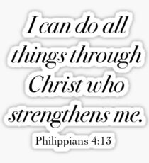 Philippians 4:13 Sticker