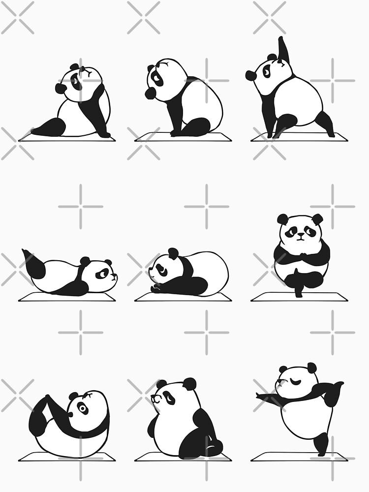 Panda Yoga by Huebucket