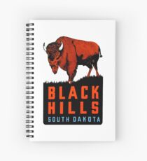 Black Hills South Dakota Vintage Travel Decal Spiral Notebook