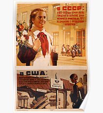 USSR CCCP Cold War Soviet Union Propaganda Posters Poster