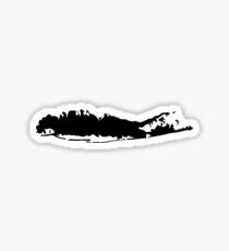 Long Island - Solid Black Sticker