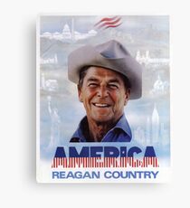 Amerika Reagan Country - Vintage 1980er Jahre Kampagne Poster Leinwanddruck