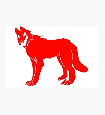 Wolf - Silhouette Creatures series Photographic Print