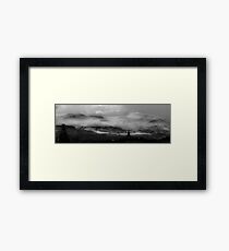 Pentland Hills Snow Storm Framed Print