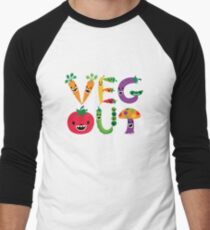 Veg Out - maize Men's Baseball ¾ T-Shirt