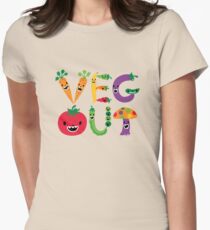 Veg Out - maize Women's Fitted T-Shirt